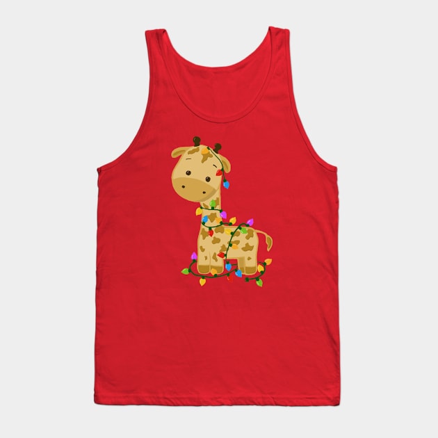 Christmas Giraffee is trying Tank Top by Keatos